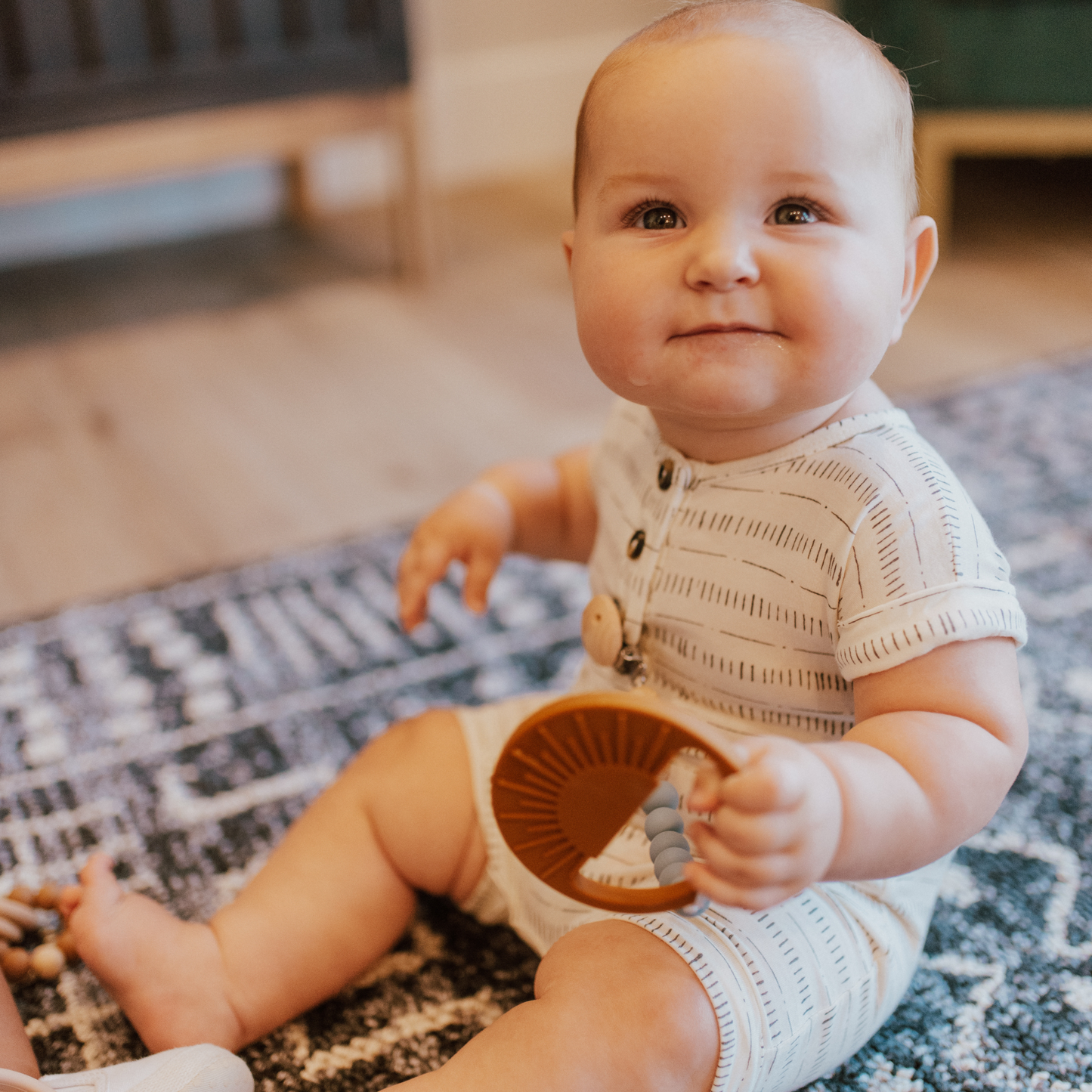 Sage Sunburst Teething Toy