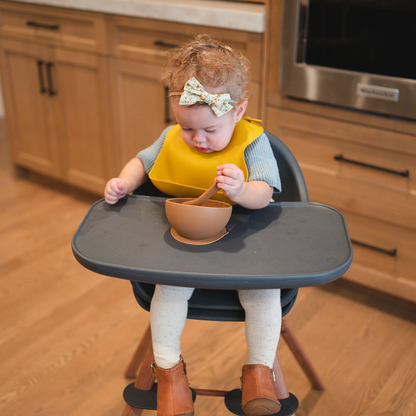 Clay Suction Bowl and Spoon Set