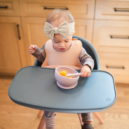 Mustard Suction Bowl and Spoon Set