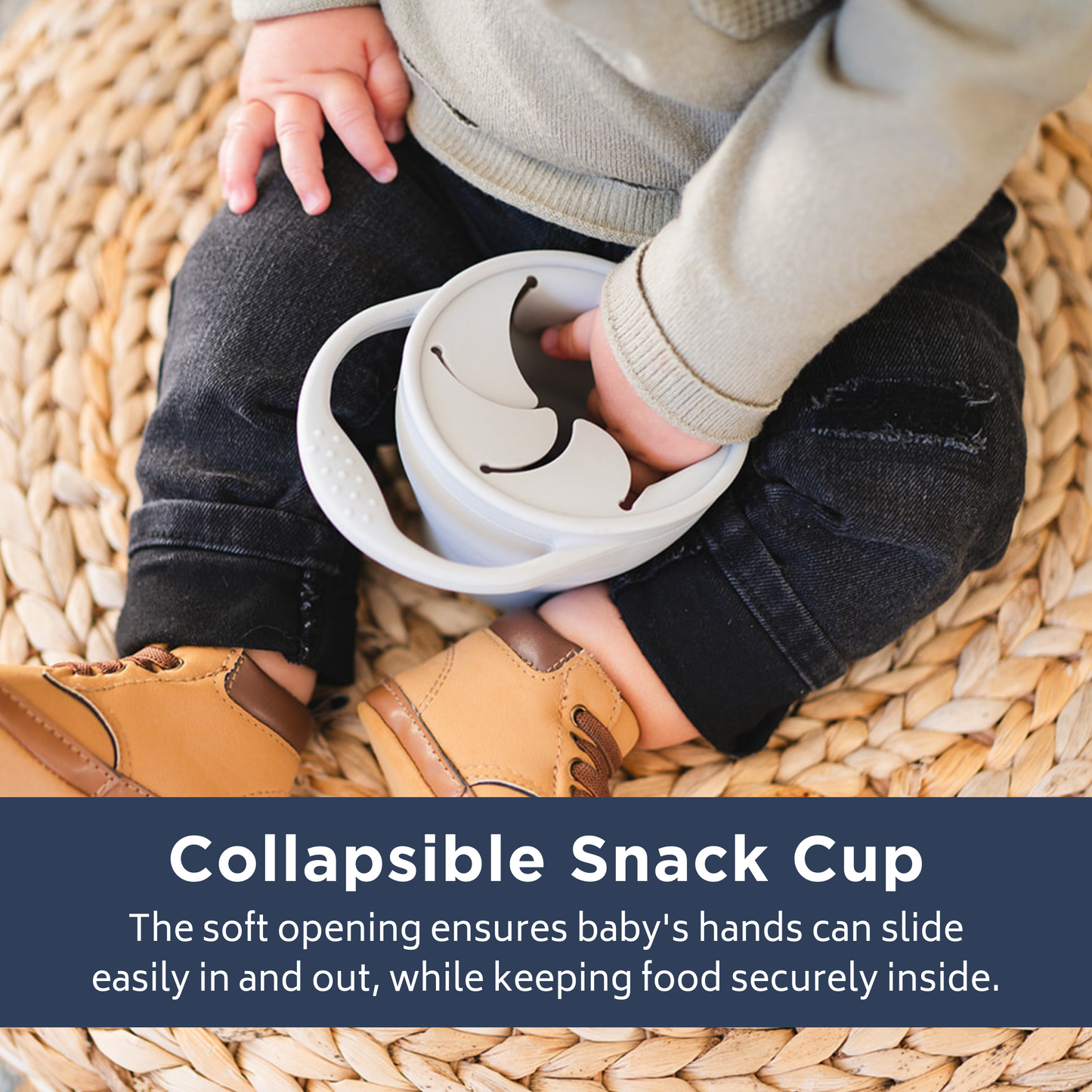 Dusty Rose Collapsible Snack Cup