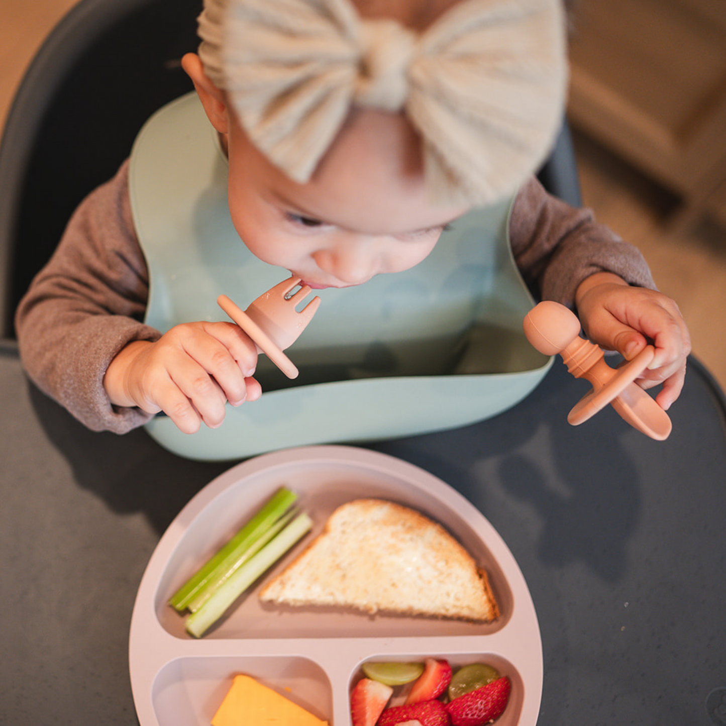 Apricot Mini Spoon and Fork Set