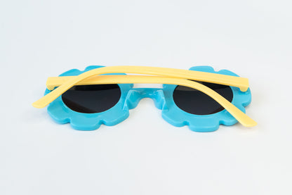 Toddler & Kid Daisy Sunglasses - Blue & Yellow