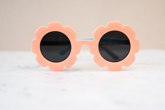 Toddler & Kid Daisy Sunglasses - Orange & Sage