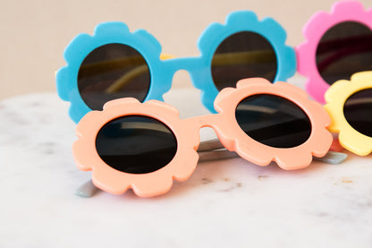 Toddler & Kid Daisy Sunglasses - Blue & Yellow