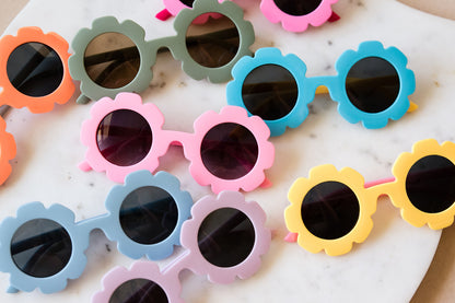 Toddler & Kid Daisy Sunglasses - Teal