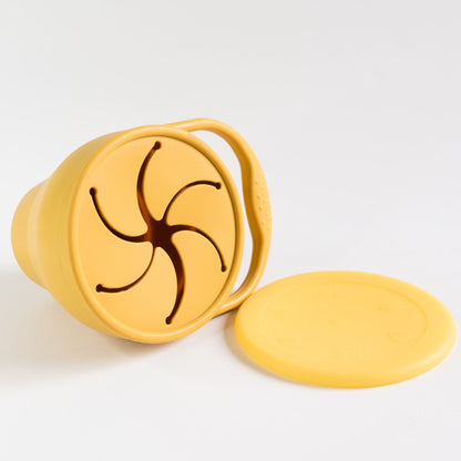 Mustard Collapsible Snack Cup