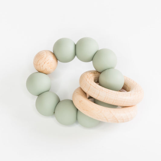 Sage Teething Ring