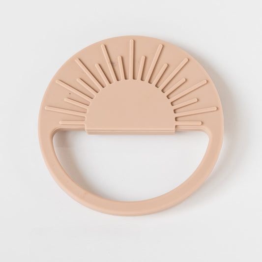 Cream Sunburst Teething Toy