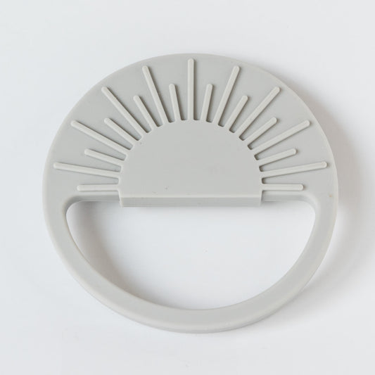 Light Grey Sunburst Teething Toy