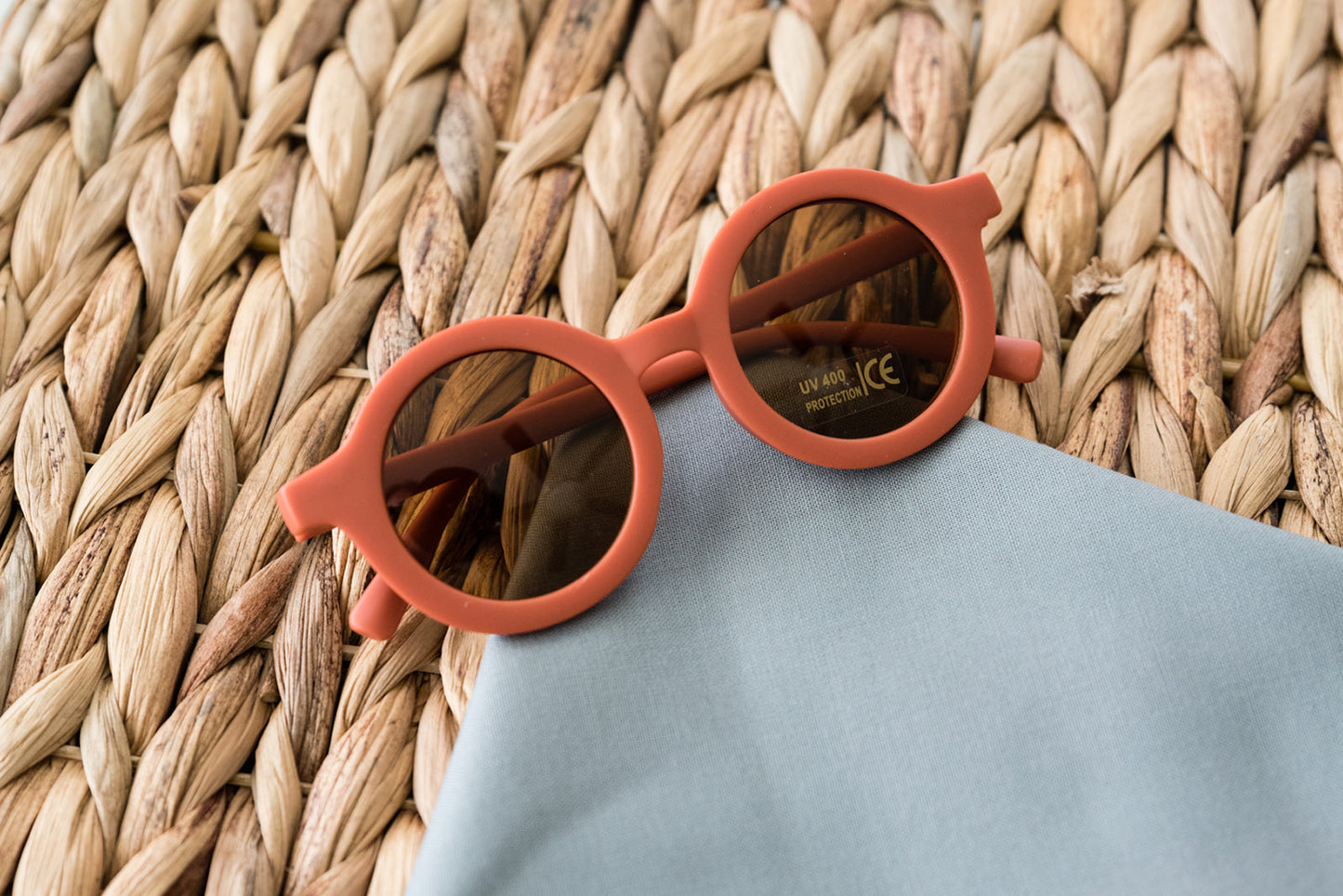 Toddler & Kid Retro Sunglasses - Coral Orange