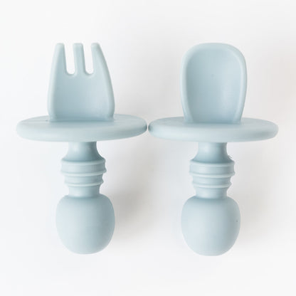 Duck Egg Blue Mini Spoon and Fork Set