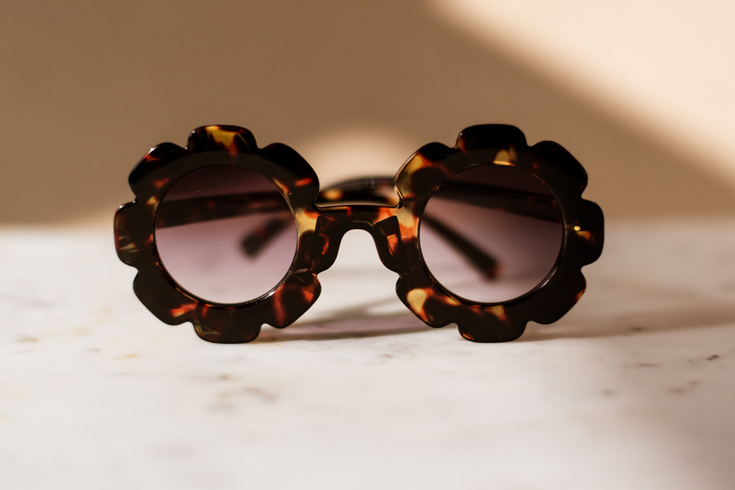 Toddler & Kid Daisy Sunglasses - Amber Tortoise