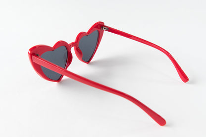 Toddler & Kid Valentines Day Heart Sunglasses - Red