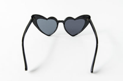 Toddler & Kid Valentines Day Heart Sunglasses - Black