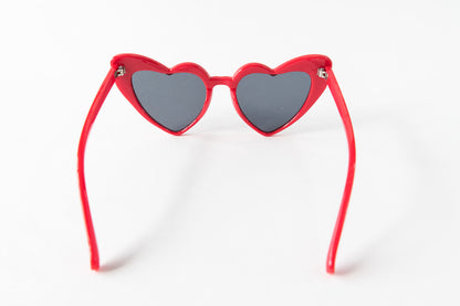 Toddler & Kid Valentines Day Heart Sunglasses - Red