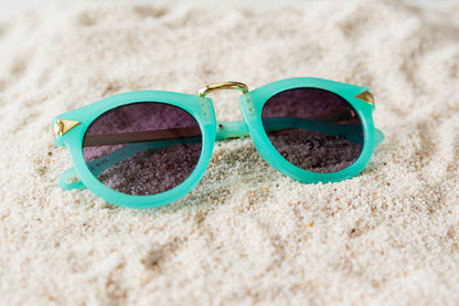 Toddler & Kid Gold Accent Sunglasses - Teal