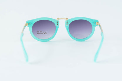 Toddler & Kid Gold Accent Sunglasses - Teal