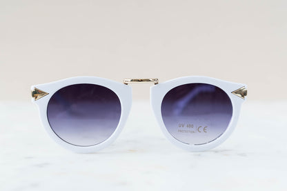 Toddler & Kid Gold Accent Sunglasses - White