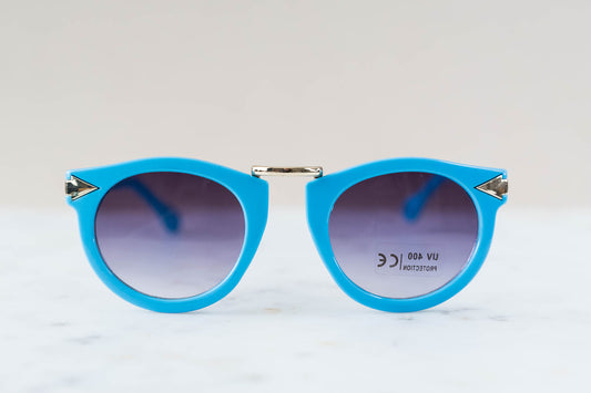 Toddler & Kid Gold Accent Sunglasses - Blue